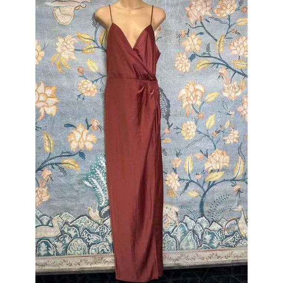 Anthropologie Freya Satin Charmeuse Dress - Picture 6 of 9